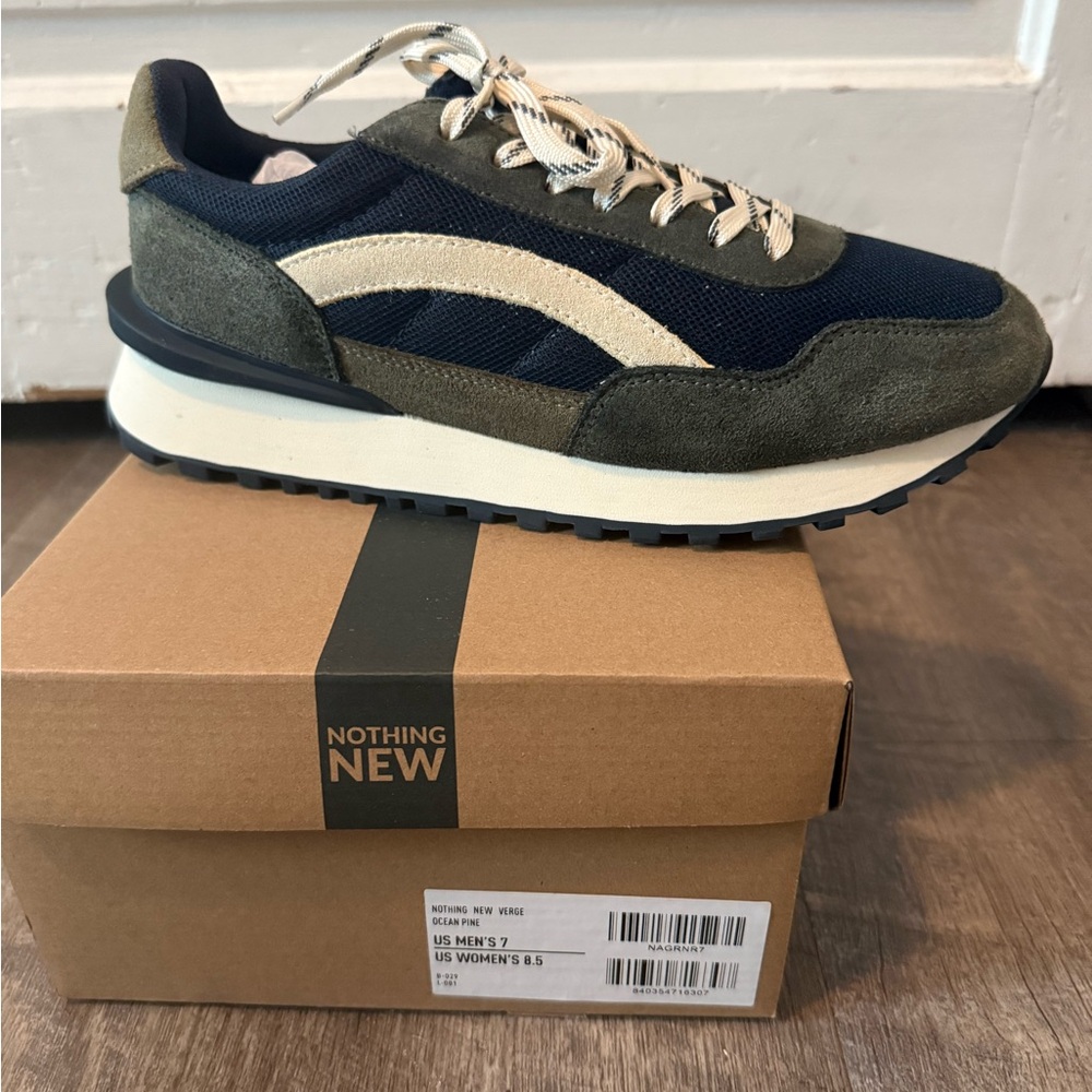Women's Olive and Navy Sneakers
